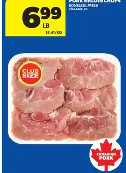 Real Canadian Superstore PORK SIRLOIN CHOPS offer
