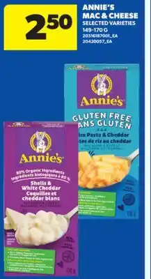 Real Canadian Superstore ANNIE'S MAC & CHEESE, 149-170 G offer