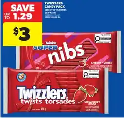 Real Canadian Superstore TWIZZLERS CANDY PACK, 283-454 G offer