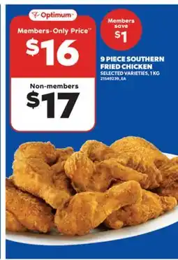 Real Canadian Superstore 9 PIECE SOUTHERN FRIED CHICKEN, 1 KG offer