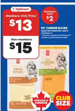 Real Canadian Superstore PC CHEESE BLOCK, 500 G offer
