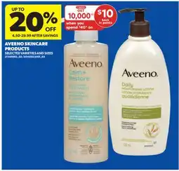 Real Canadian Superstore AVEENO SKINCARE PRODUCTS offer