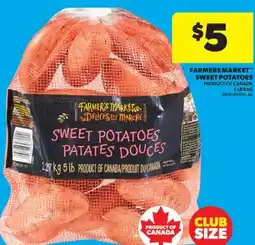 Real Canadian Superstore FARMERS MARKET SWEET POTATOES, 5 LB BAG offer