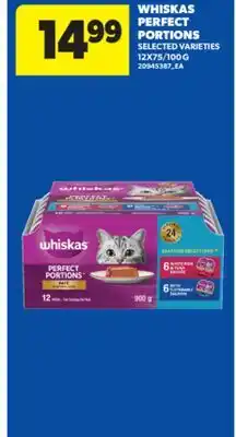 Real Canadian Superstore WHISKAS PERFECT PORTIONS, 12X75/100 G offer