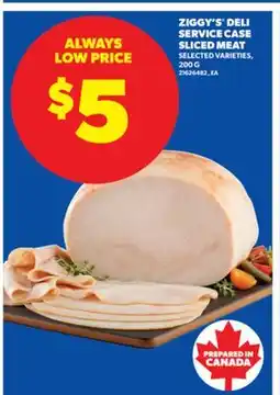 Real Canadian Superstore ZIGGY'S DELI SERVICE CASE SLICED MEAT, 200 G offer