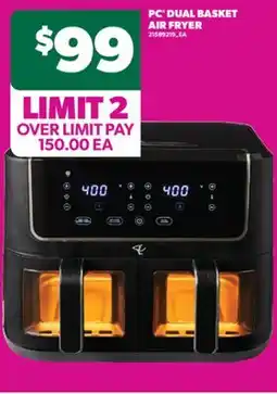 Real Canadian Superstore PC DUAL BASKET AIR FRYER offer