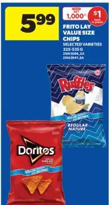 Real Canadian Superstore FRITO LAY VALUE SIZE CHIPS, 325-535 G offer