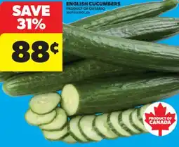 Real Canadian Superstore ENGLISH CUCUMBERS offer