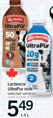 Fortinos LACTANCIA ULTRAPUR MILK, 1.5 L offer