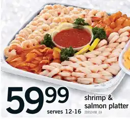 Fortinos SHRIMP & SALMON PLATTER offer