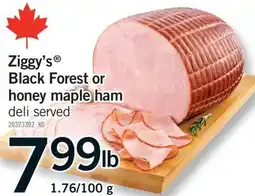 Fortinos ZIGGY'S BLACK FOREST OR HONEY MAPLE HAM offer