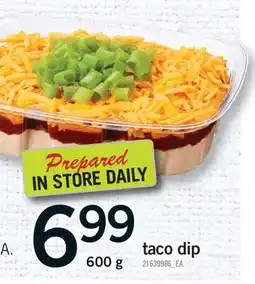 Fortinos TACO DIP, 600 G offer
