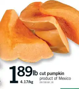 Fortinos CUT PUMPKIN offer