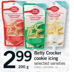 Fortinos BETTY CROCKER COOKIE ICING 200 g offer