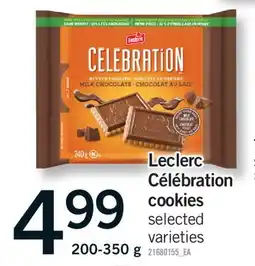 Fortinos LECLERC CÉLÉBRATION COOKIES, 200-350 g offer