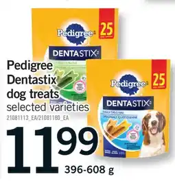 Fortinos PEDIGREE DENTASTIX DOG TREATS, 396-608 G offer