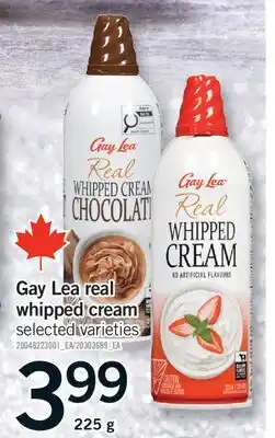 Fortinos GAY LEA REAL WHIPPED CREAM, 225g offer