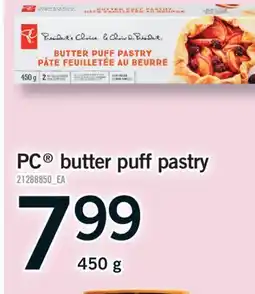 Fortinos PC BUTTER PUFF PASTRY offer