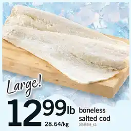 Fortinos BONELESS SALTED COD offer