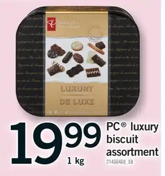 Fortinos PC LUXURY BISCUIT ASSORTMENT, 1kg offer