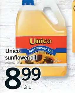 Fortinos UNICO SUNFLOWER OIL, 3 L offer