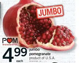 Fortinos JUMBO POMEGRANATE offer