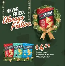 Fortinos POPCORNERS POPPED-CORN CHIPS, 142g offer