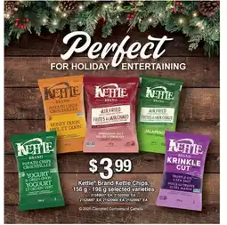 Fortinos KETTLE BRAND KETTLE CHIPS, 156 G - 198 G offer