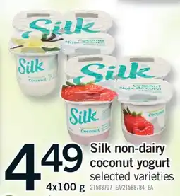 Fortinos SILK NON-DAIRY COCONUT YOGURT 4x100 g offer
