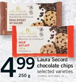 Fortinos LAURA SECORD CHOCOLATE CHIPS, 250g offer