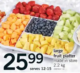 Fortinos LARGE FRUIT PLATTER, 2.2 kg offer