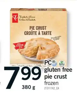 Fortinos PC GLUTEN FREE PIE CRUST offer
