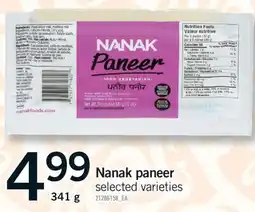 Fortinos NANAK PANEER, 341 G offer