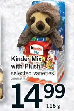 Fortinos KINDER MIX WITH PLUSH, 116 G offer