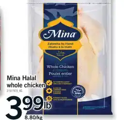 Fortinos MINA HALAL WHOLE CHICKEN offer