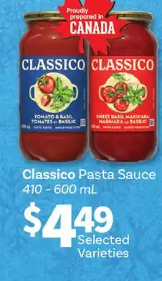 Fortinos CLASSICO PASTA SAUCE, 410 – 600 ML offer