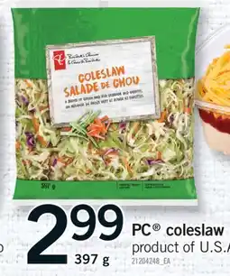 Fortinos PC COLESLAW, 397 g offer