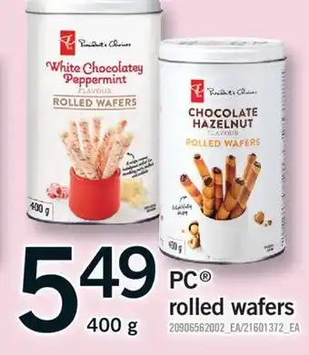 Fortinos PC ROLLED WAFERS, 400 g offer