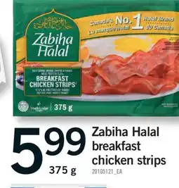 Fortinos ZABIHA HALAL BREAKFAST CHICKEN STRIPS, 375 g offer