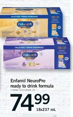 Fortinos ENFAMIL NEUROPRO READY TO DRINK FORMULA, 18x237 mL offer