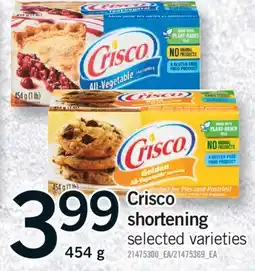 Fortinos CRISCO SHORTENING, 454 g offer