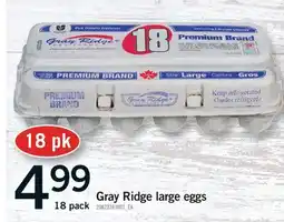 Fortinos GRAY RIDGE LARGE EGGS, 18 pack offer