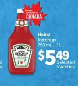 Fortinos HEINZ KETCHUP, 750 mL – 1 L offer