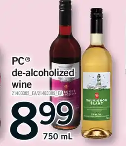 Fortinos PC DE-ALCOHOLIZED WINE, 750mL offer