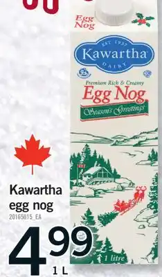 Fortinos KAWARTHA EGG NOG, 1 L offer