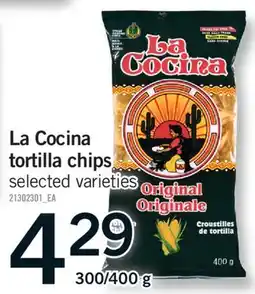 Fortinos LA COCINA TORTILLA CHIPS 300/400 g offer