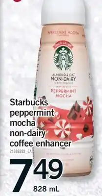 Fortinos STARBUCKS PEPPERMINT MOCHA NON-DAIRY COFFEE ENHANCER, 828 ML offer