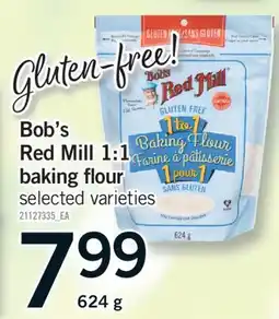 Fortinos BOB'S RED MILL 1:1 BAKING FLOUR, 624 g offer