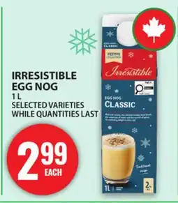 Food Basics IRRESISTIBLE EGG NOG offer