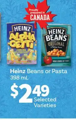 Fortinos HEINZ BEANS OR PASTA, 398ML offer